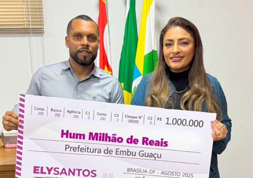 Ely Santos destina R$ 1 milhão para investimentos em saúde e infraestrutura de Embu-Guaçu